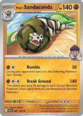 Hop's Sandaconda 087/159  - Reverse Holofoil SV09 Journey Together - Uncommon
