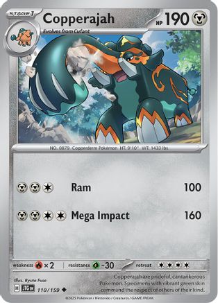 Copperajah 110/159  - Reverse Holofoil SV09 Journey Together - Uncommon