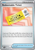 Redeemable Ticket 156/159  - Reverse Holofoil SV09 Journey Together - Uncommon