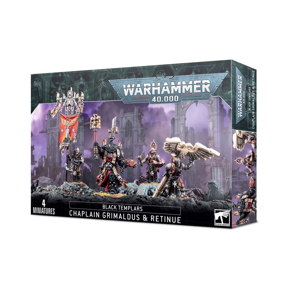 Black Templar: Chaplain Grimaldus & Retinue
