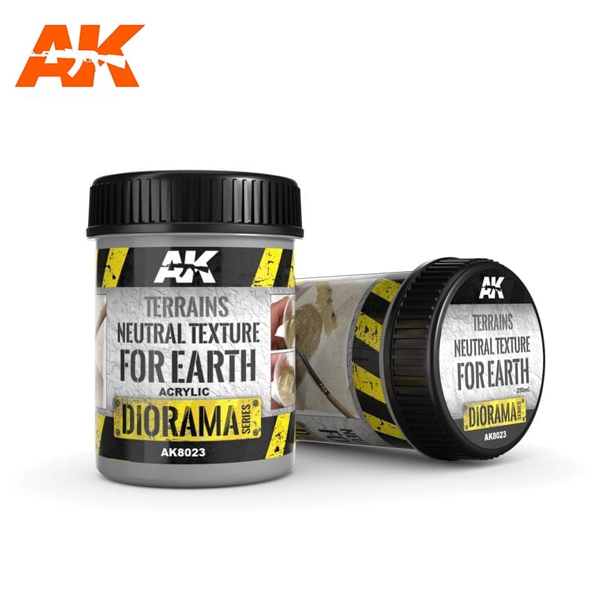 AK Interactive | Terrains - Neutral Texture Earth 250ml
