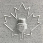 Canadian Filaments PLA - White Marble - 1.75mm / 1 kg