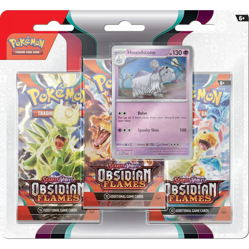 Pokemon TCG: Obsidian Flames 3-Pack Blister (Houndstone)