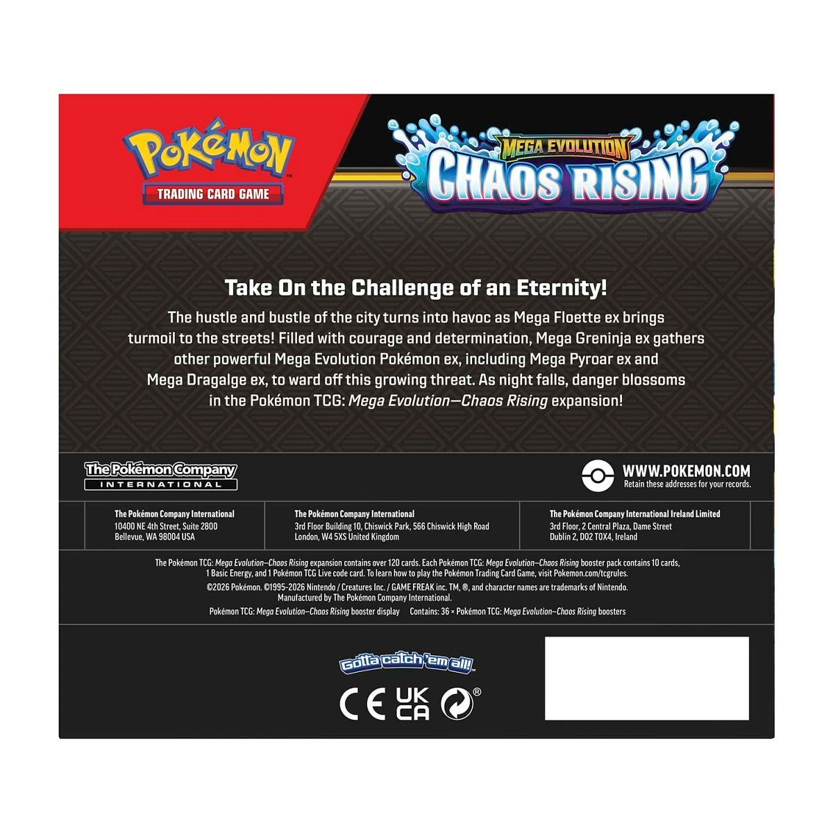 Pokemon TCG: Chaos Rising Booster Box **Pre-Order**