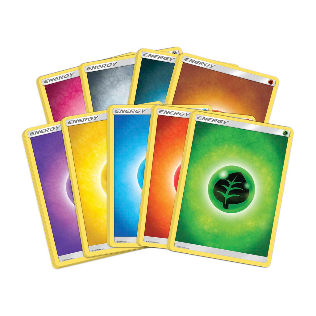 Image showing various energies that are included (in bulk quantity) in the elite trainer box.