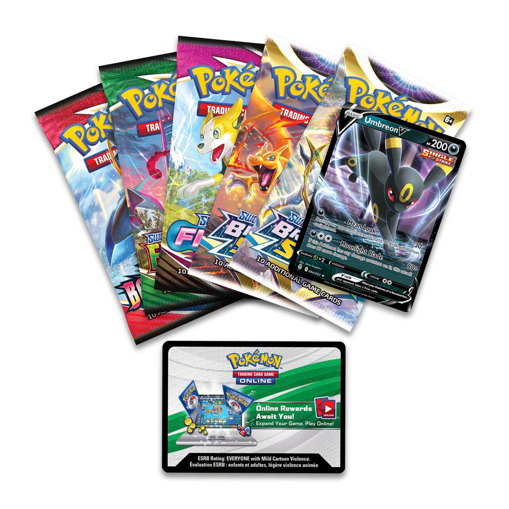 Pokemon TCG: V Heroes Tin (Sylveon, Umbreon, or Espeon)