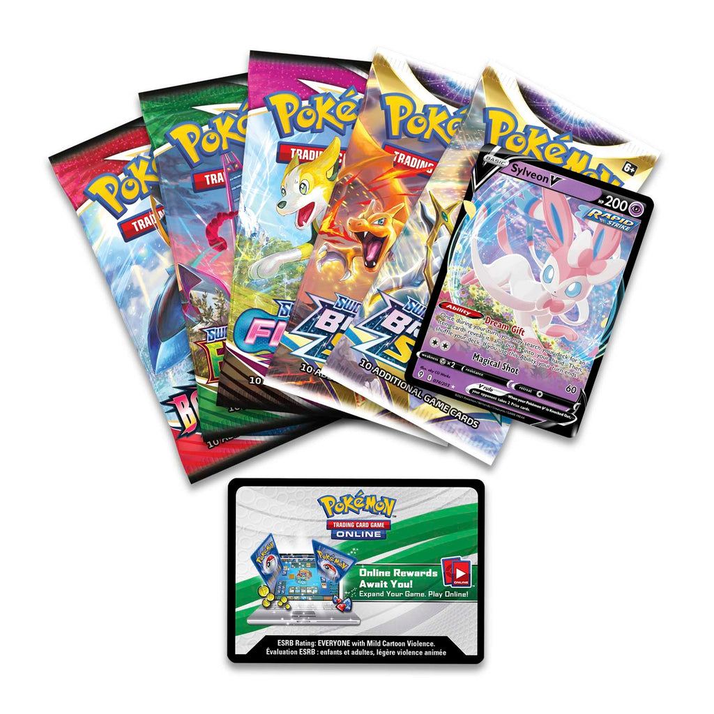 Pokemon TCG: V Heroes Tin (Sylveon, Umbreon, or Espeon)