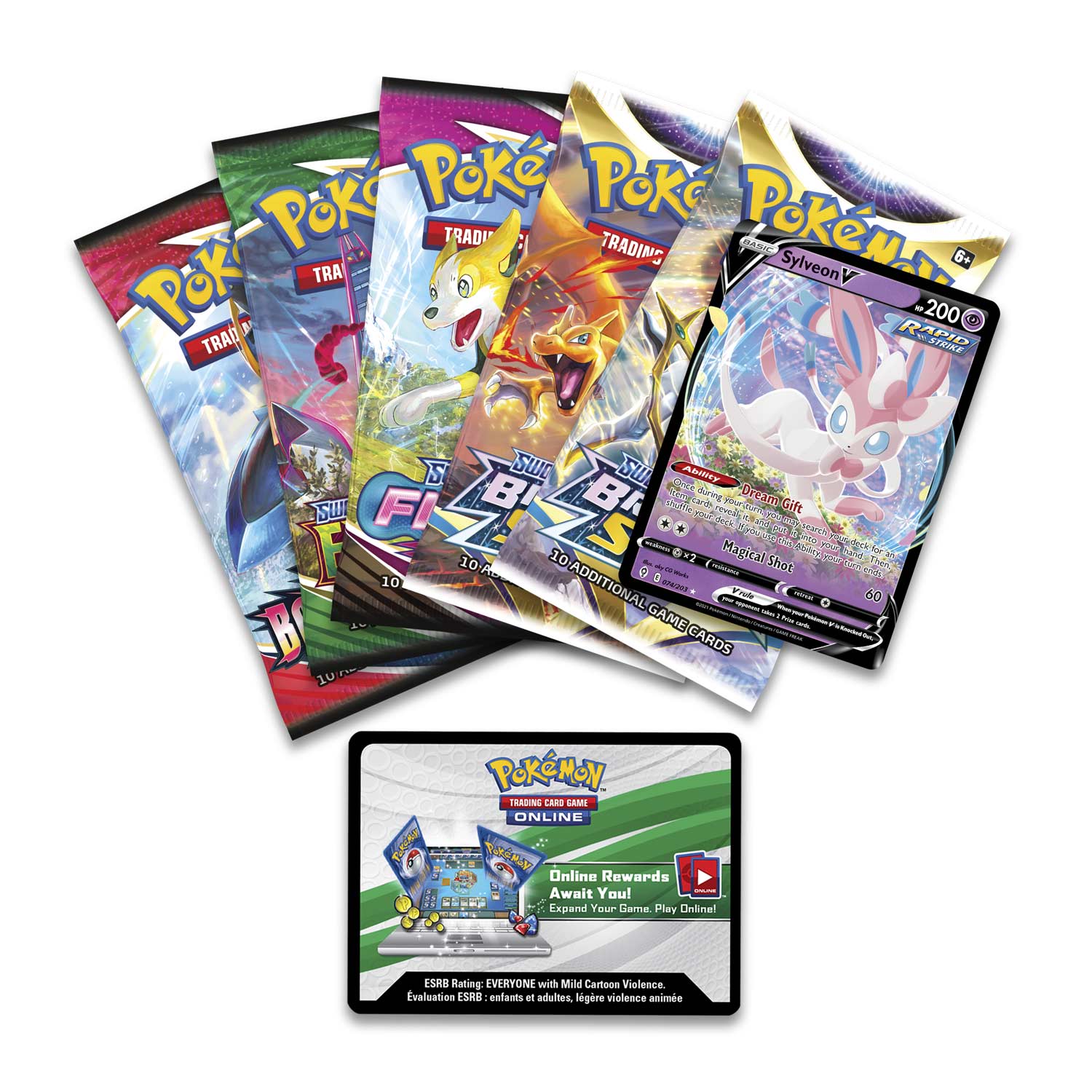 Pokemon TCG: V Heroes Tin (Sylveon, Umbreon, or Espeon)