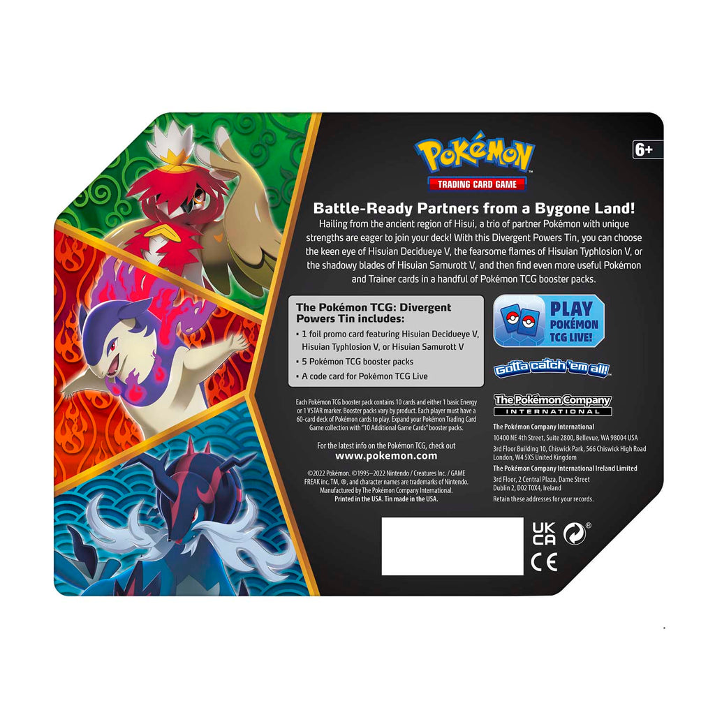 Pokemon TCG: Divergent Powers Tin (Samurott)