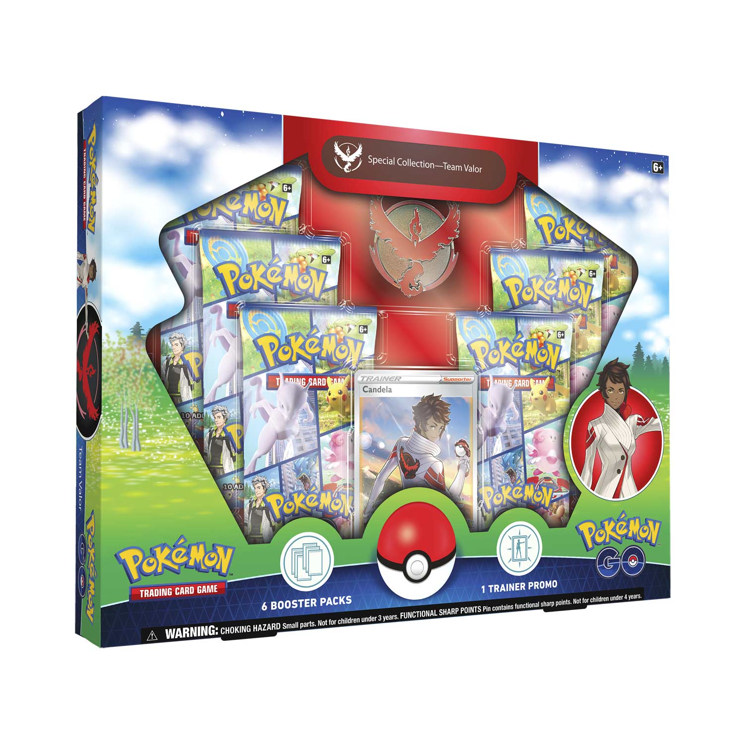 Team Valor Special Collection is shown, featuring the Candela full art trainer card.