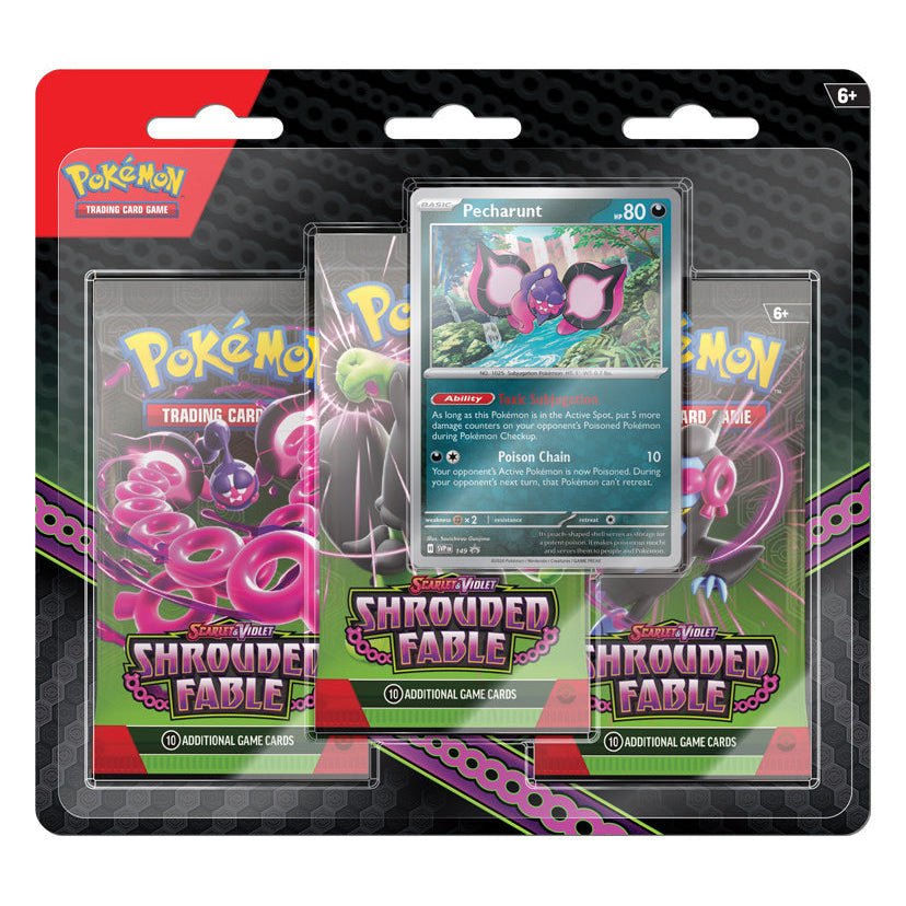 Pokemon TCG: Shrouded Fable 3-Pack Blister (Pecharunt)