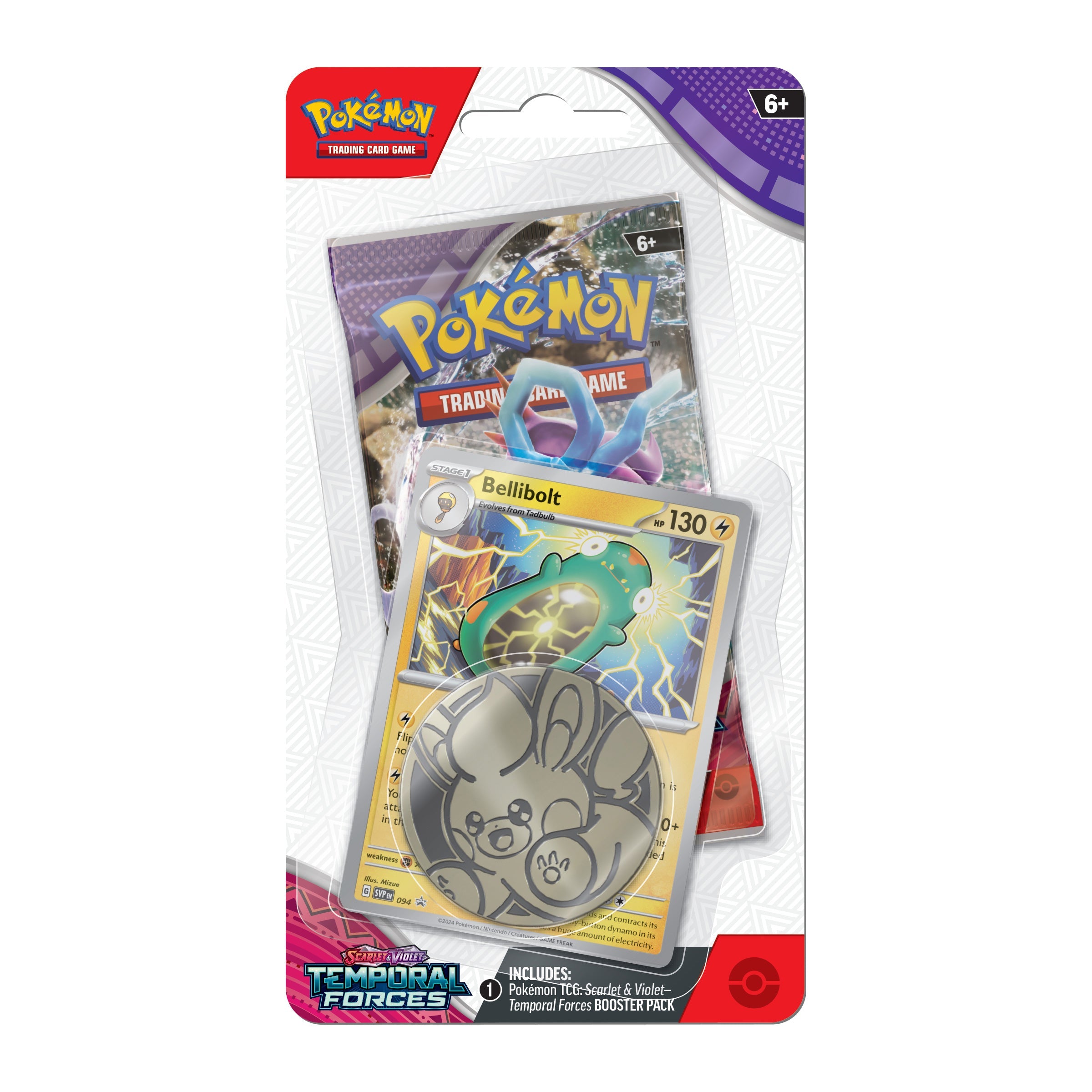 Pokemon TCG: Temporal Forces Checklane Blister (Bellibolt)