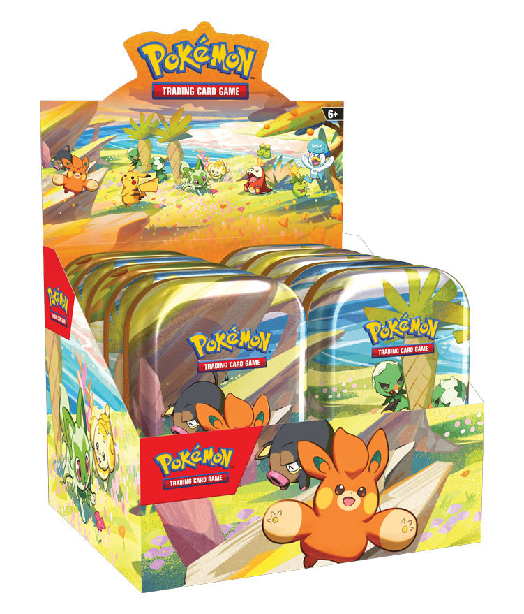 Pokemon TCG: Paldea Friends Mini Tins - Sealed Display of 10 Tins