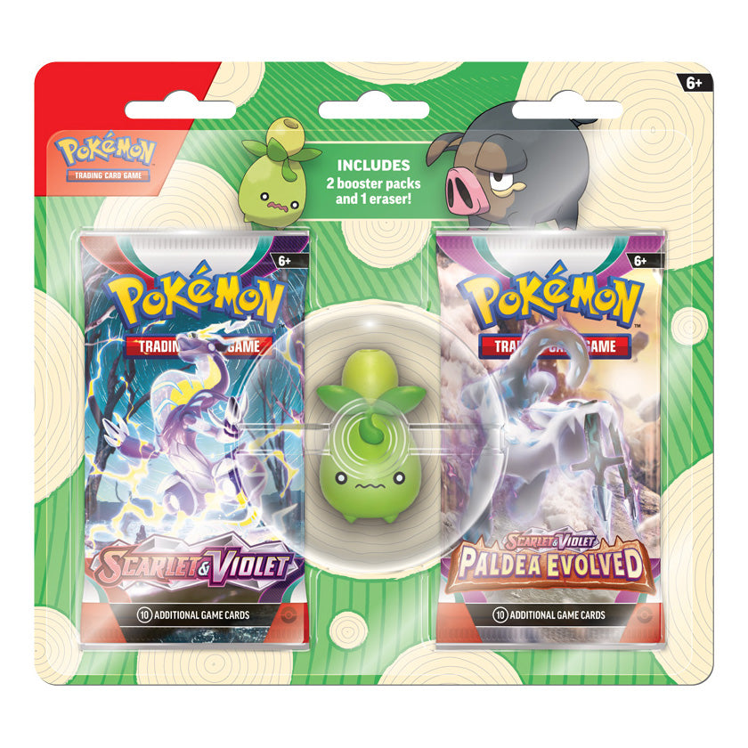 Pokemon TCG: Back to School Eraser Blister Pack 2023 (Smoliv)