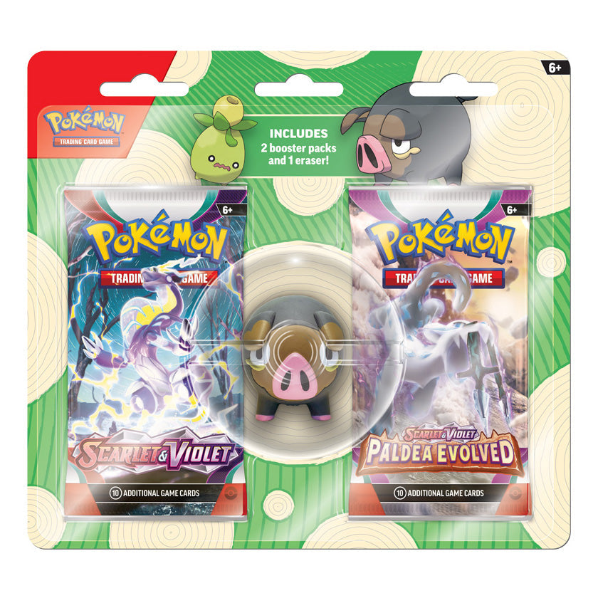 Pokemon TCG: Back to School Eraser Blister Pack 2023 (Lechonk)