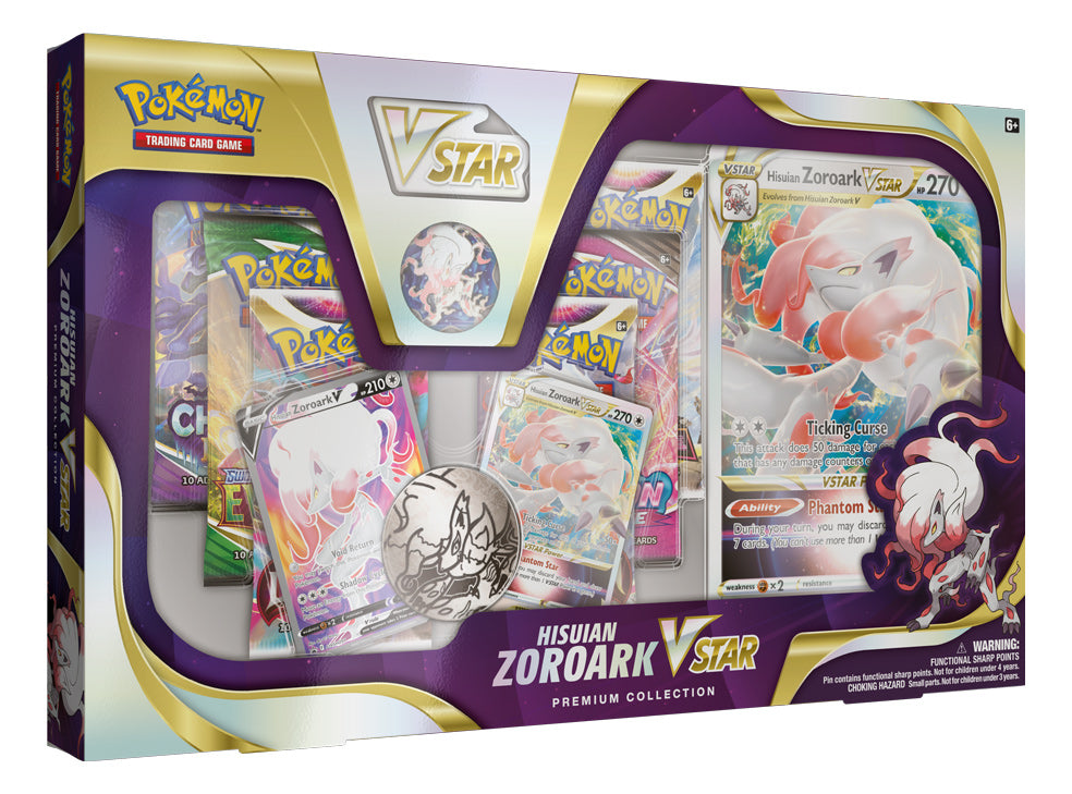 Pokemon TCG: Hisuian Zoroark Vstar Premium Collection