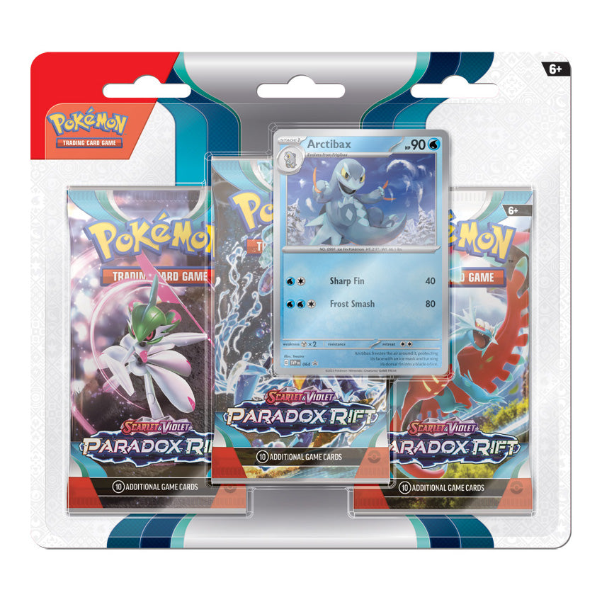 Pokemon TCG: Paradox Rift 3-Pack Blister (Arctibax)