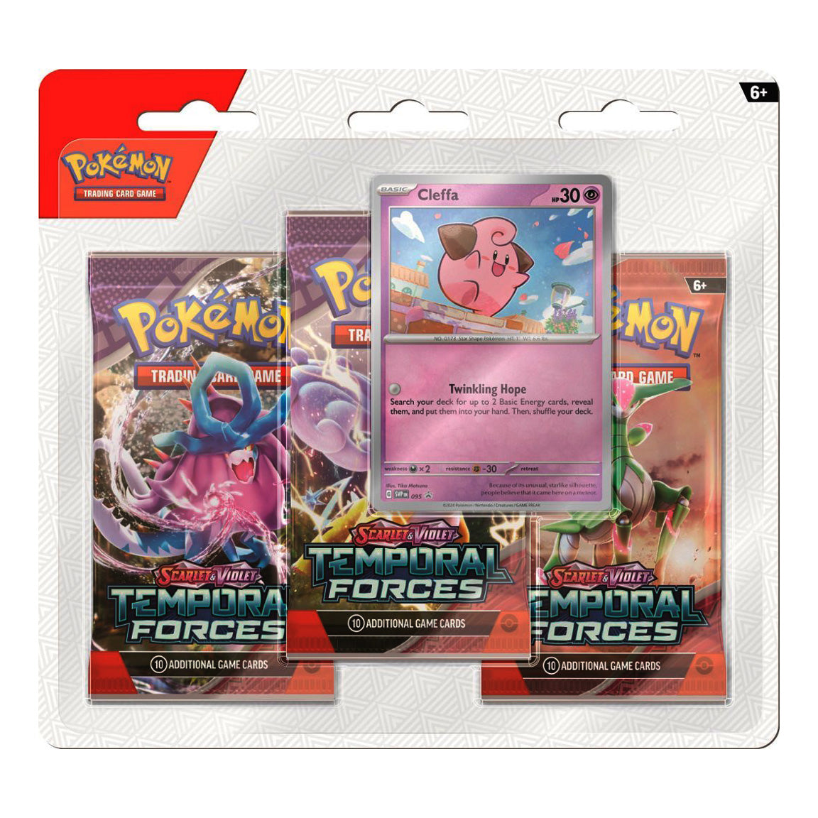Pokemon TCG: Temporal Forces 3-Pack Blister (Cleffa)