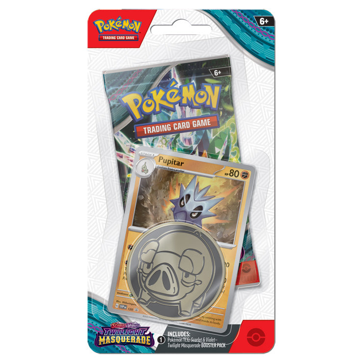 Pokemon TCG: Twilight Masquerade Checklane Blister (Pupitar)