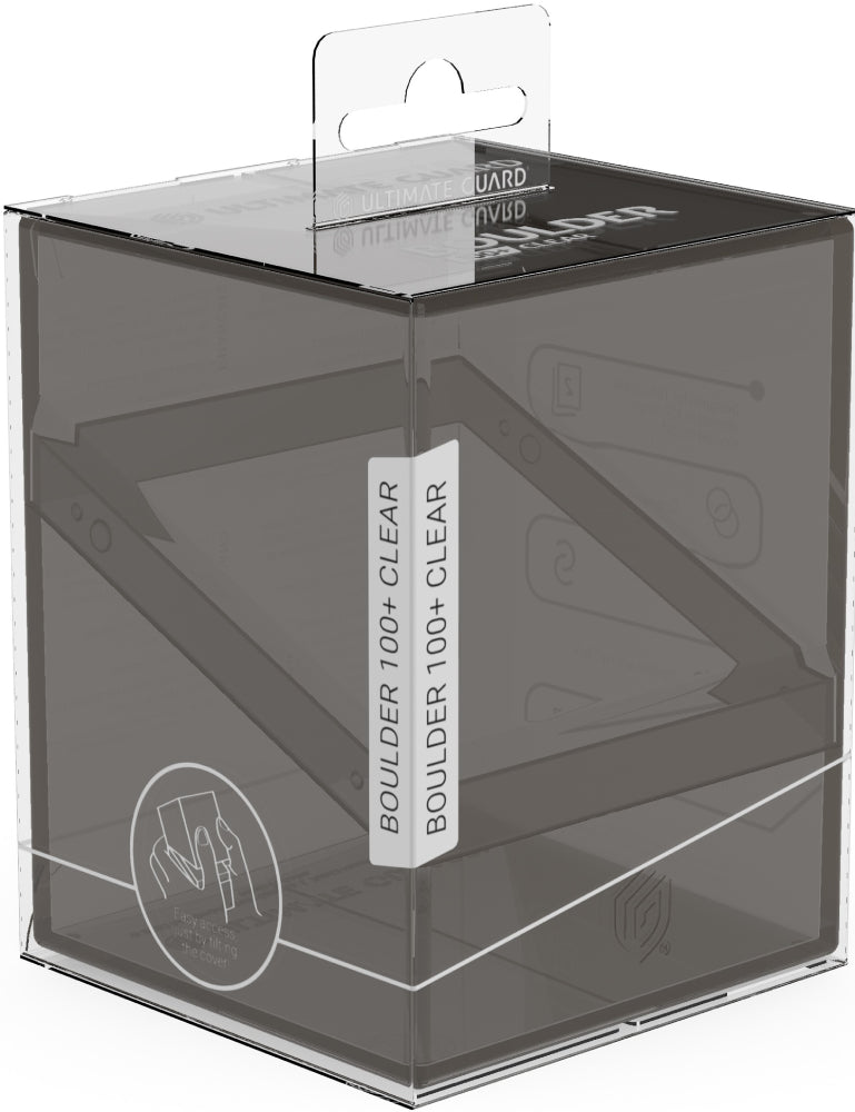 Ultimate Guard Deck Case Boulder 100+ Clear Onyx