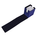 Image of an open purple deck box. 