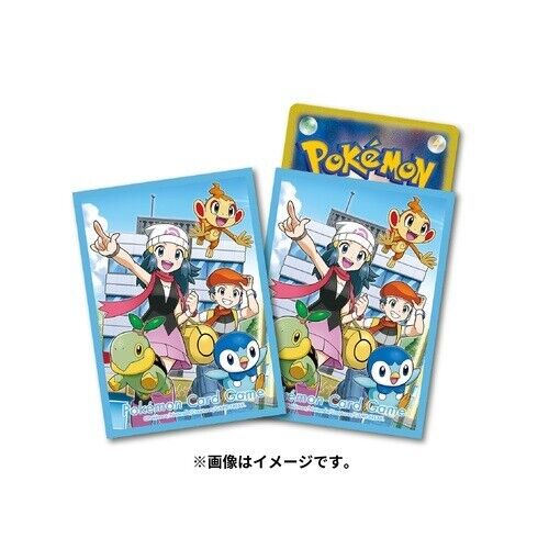 Pokemon Card Game | Japan-Exclusive Dawn & Lucas Sinnoh Sleeves (Pack of 64)
