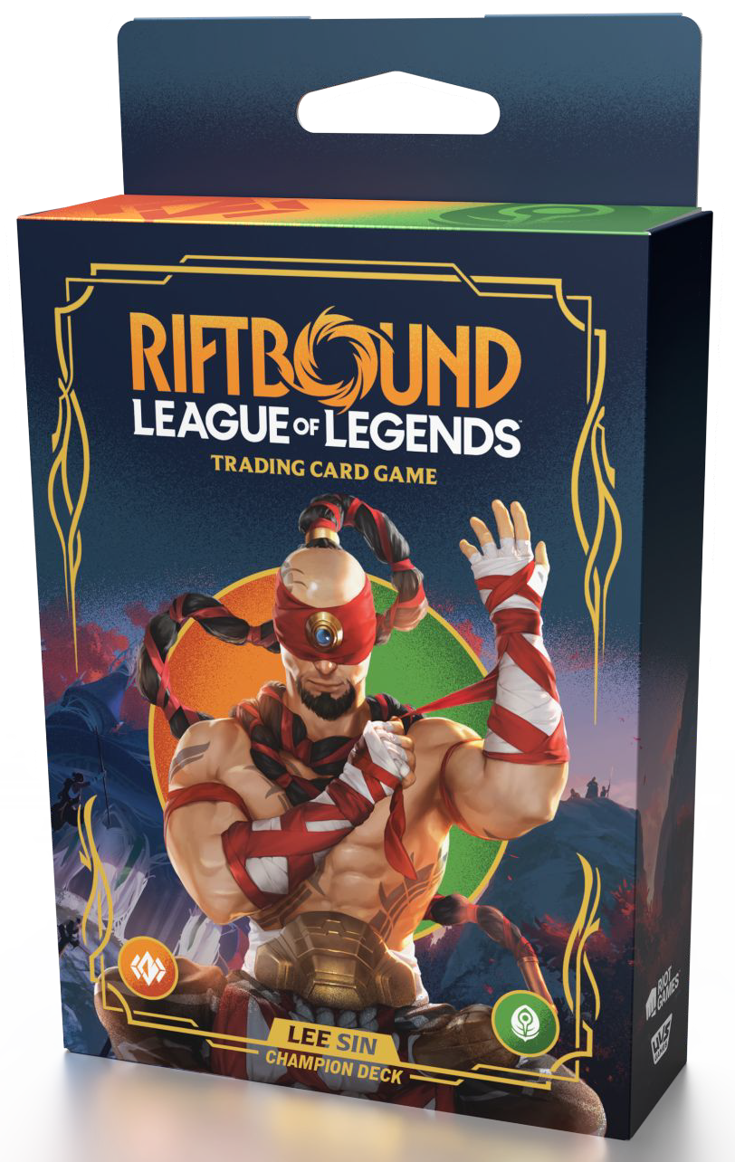 Riftbound: Origins Champion Deck Lee Sin + 3 booster packs.