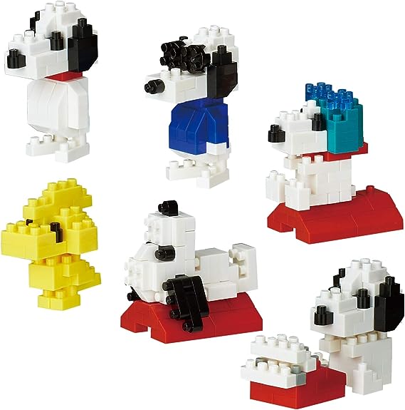 Nanoblock Mini Nano Peanuts Box [6-Kit Bundle]