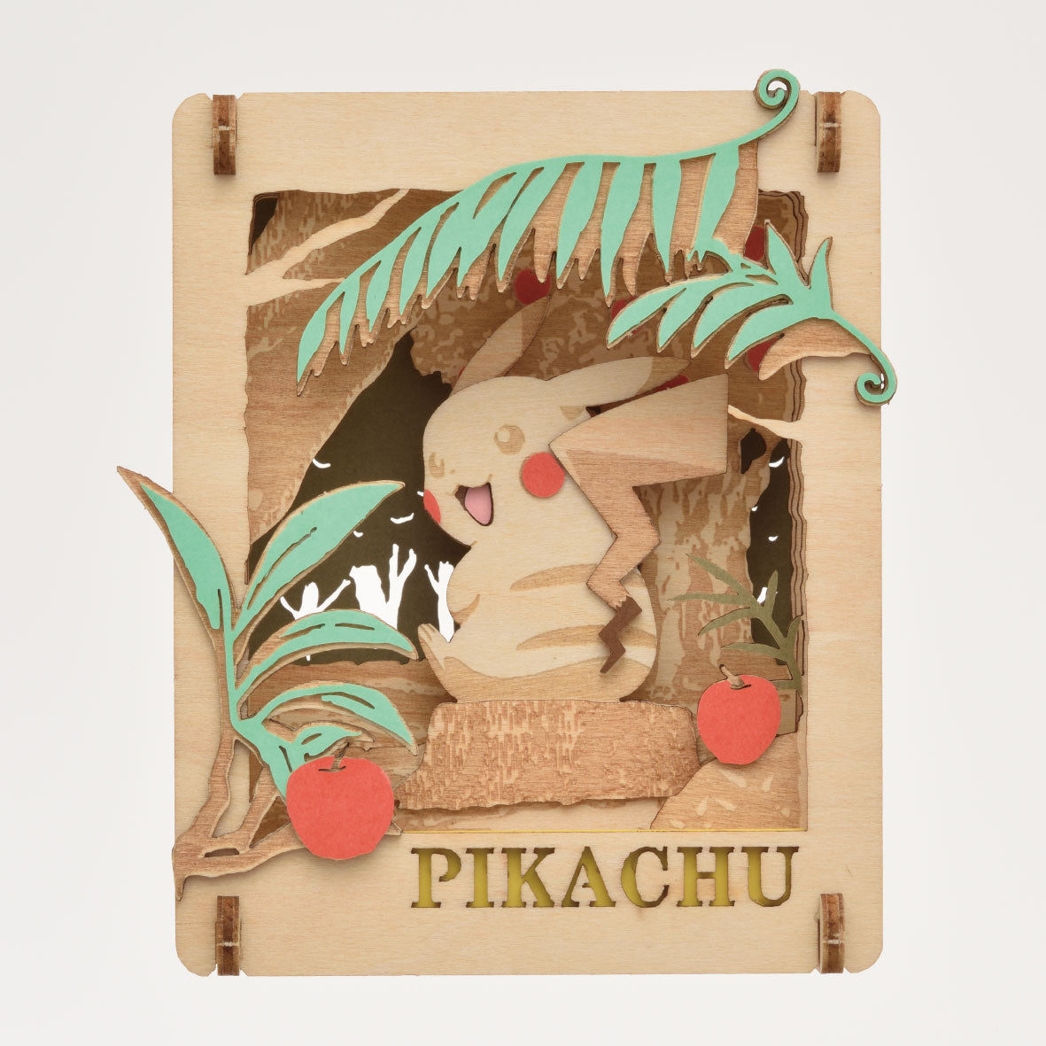 Ensky Paper Theater PK-W01 Pikachu Woodstyle Pokemon "Pikachu Found"