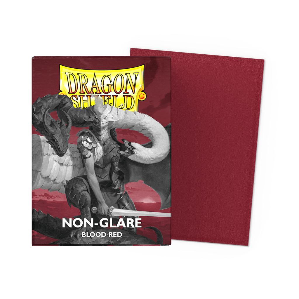 Dragon Shield Sleeves - Matte Blood Red Non-Glare 100CT