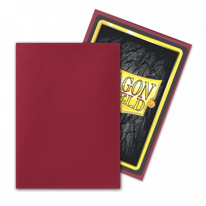 Dragon Shield - Blood Red - Dual Matte Sleeves (100 Count - Standard Size)