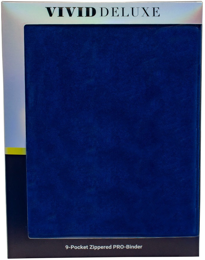 Ultra Pro - Binder Vivid Deluxe 9 Pocket Zippered (Blue)