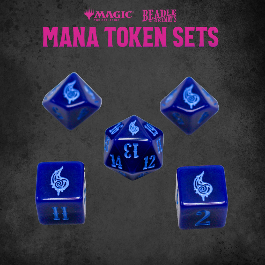 Beadle & Grimm's Magic the Gathering Mana Token Set - Blue