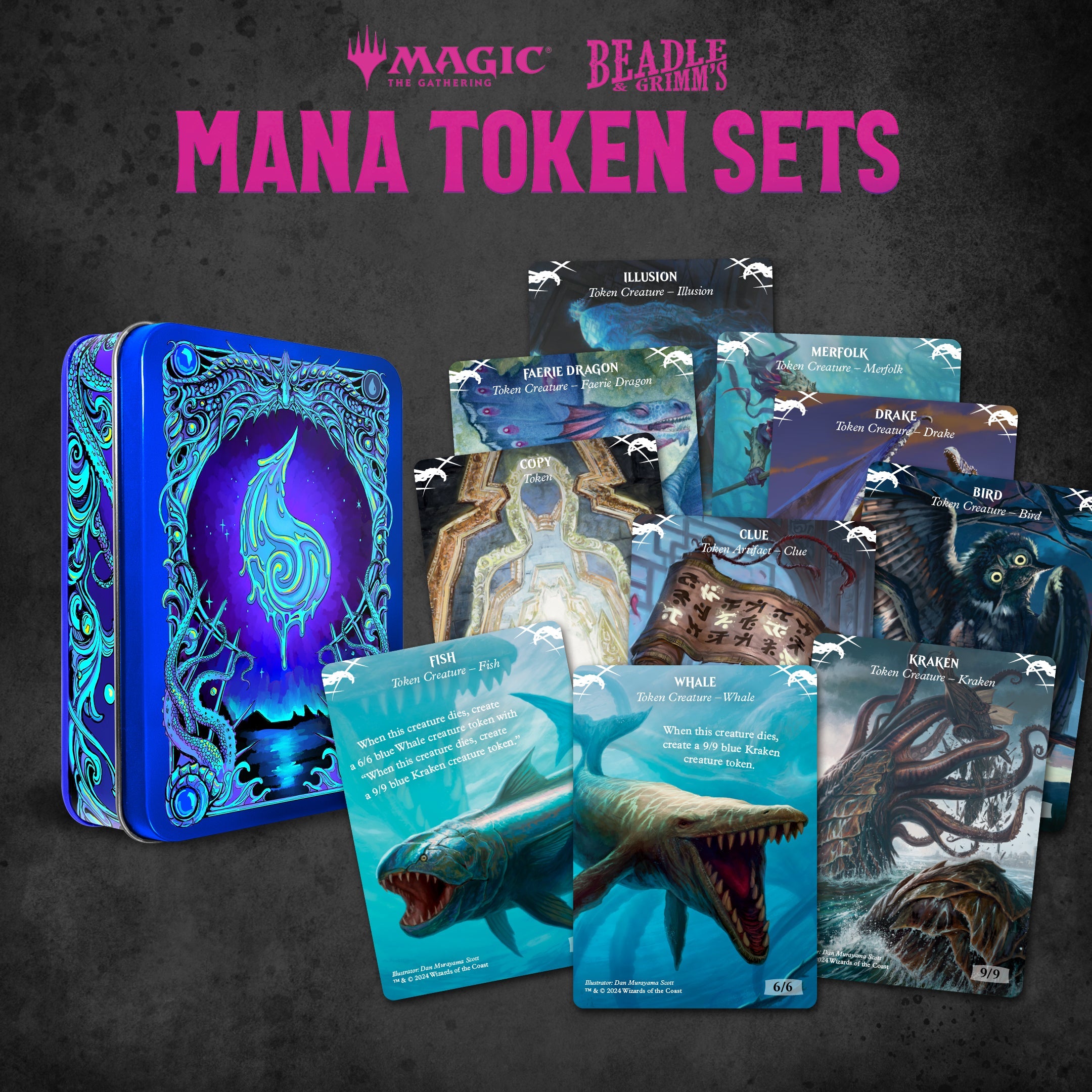 Beadle & Grimm's Magic the Gathering Mana Token Set - Blue