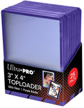 UltraPro 3" x 4" Ultra Clear Top loader (Purple Border)