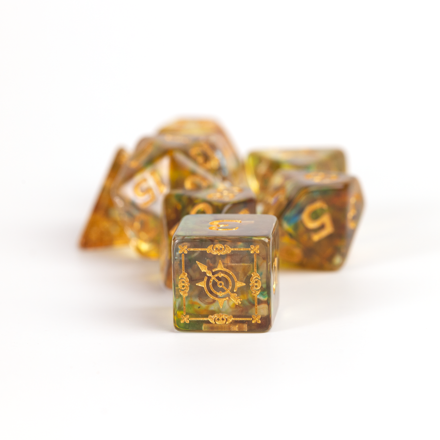 Dungeons & Dragons Adventure Dice by Sirius Dice - Ranger: [Green/Multi]