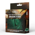 FanRoll Velvet Dice Bag with Pockets: Dragon Storm (Green)