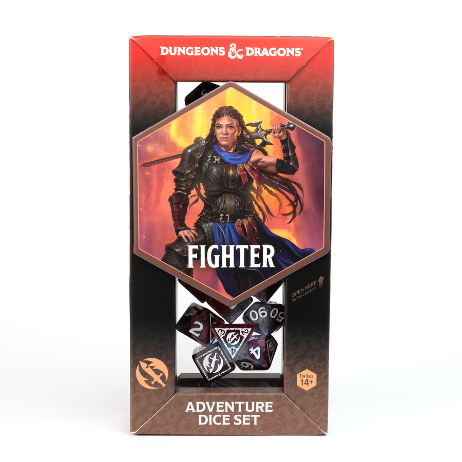 Dungeons & Dragons Adventure Dice by Sirius Dice - Fighter [Red]