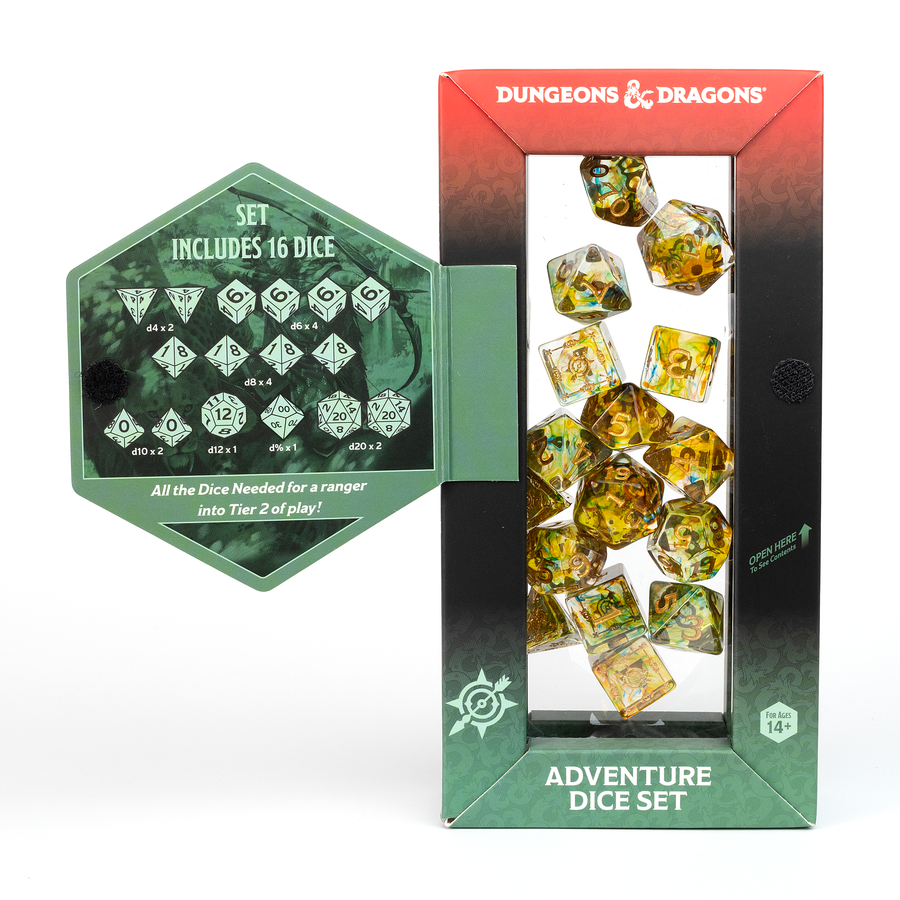 Dungeons & Dragons Adventure Dice by Sirius Dice - Ranger: [Green/Multi]
