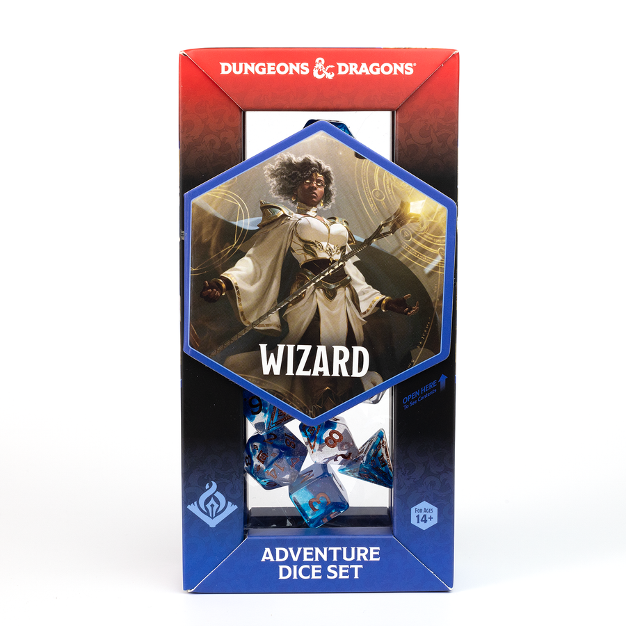 Dungeons & Dragons Adventure Dice by Sirius Dice - Wizard (Blue)