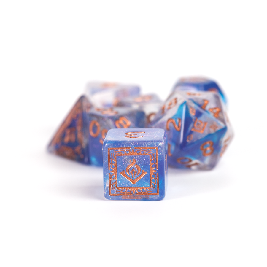 Dungeons & Dragons Adventure Dice by Sirius Dice - Wizard (Blue)