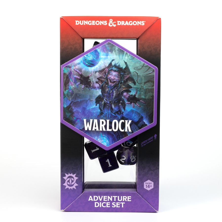 Dungeons & Dragons Adventure Dice by Sirius Dice - Warlock [Purple]