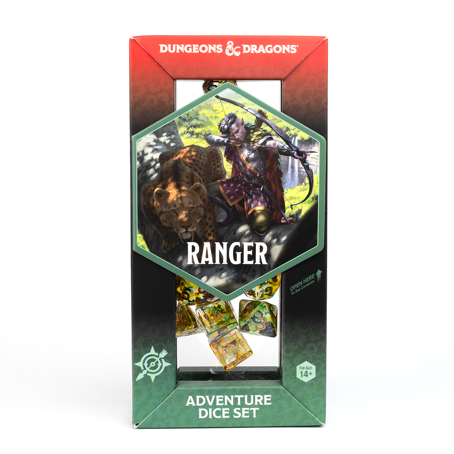 Dungeons & Dragons Adventure Dice by Sirius Dice - Ranger: [Green/Multi]