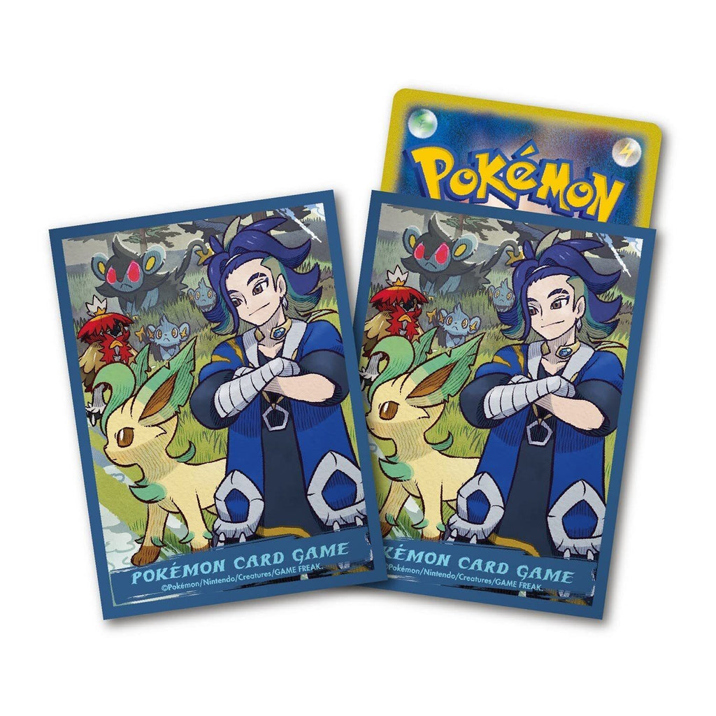 Pokemon Card Game | Japan-Exclusive Hisui Days (Adaman & Leafeon) Sleeves (Pack of 64)