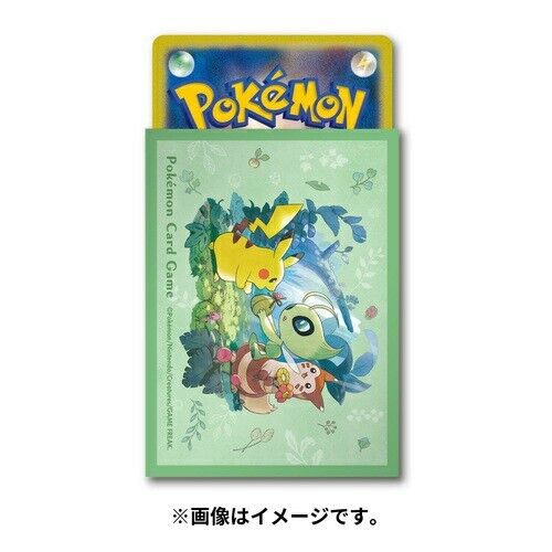 Pokemon Card Game | Japan-Exclusive Gift of the Forest (Pikachu & Celebi) Sleeves (Pack of 64)