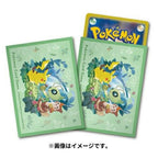 Pokemon Card Game | Japan-Exclusive Gift of the Forest (Pikachu & Celebi) Sleeves (Pack of 64)
