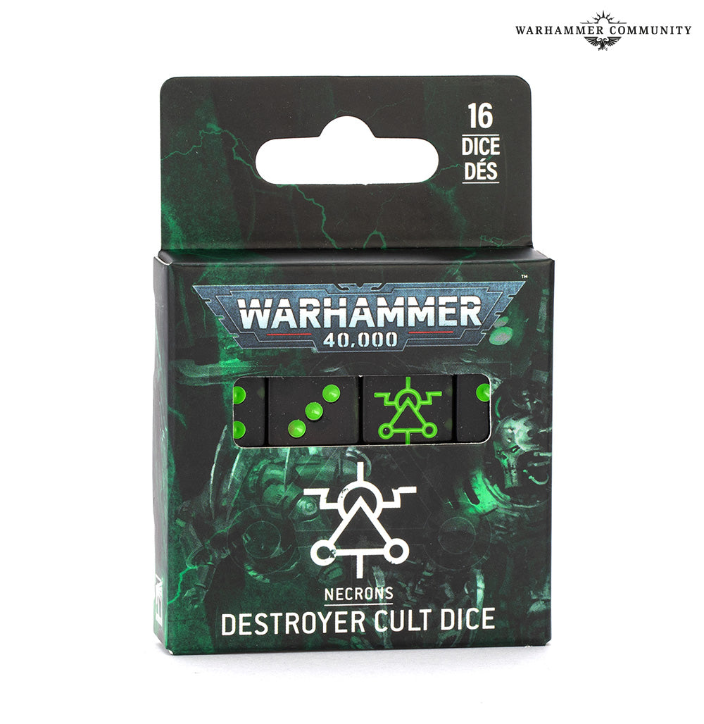 Necrons - Destroyer Cult Dice Set [Pre-Order]